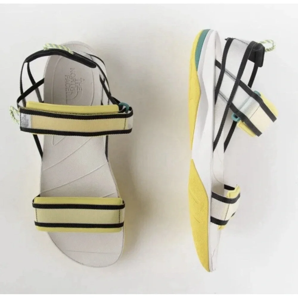 *NWT Men Size 12 The North Face Skeena Sport Sandals Water Acid Yellow/TNF Black